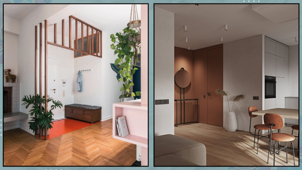 delimita visualmente entrata in soggiorno/define entryway in living room